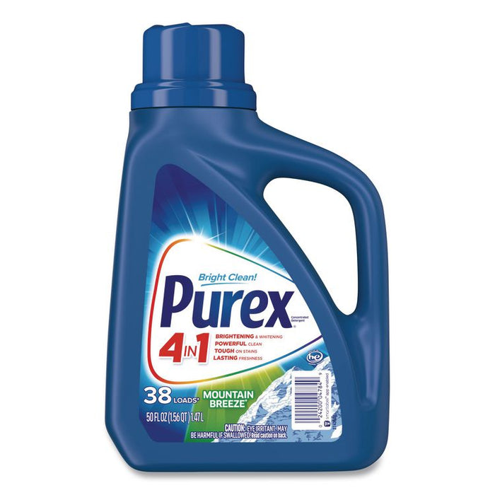 Liquid Laundry Detergent, Mountain Breeze Scent, 50 oz Bottle, 6/Carton