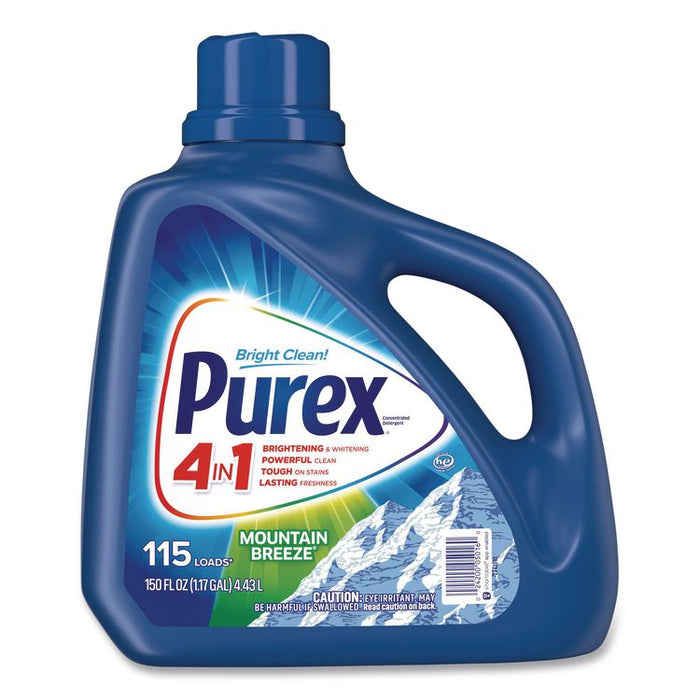 Liquid Laundry Detergent, Mountain Breeze Scent, 150 oz Bottle, 4/Carton