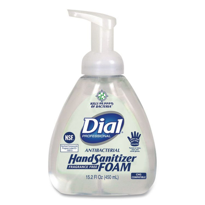 Antibacterial Foam Hand Sanitizer, 15.2 oz Pump Bottle, Fragrance-Free