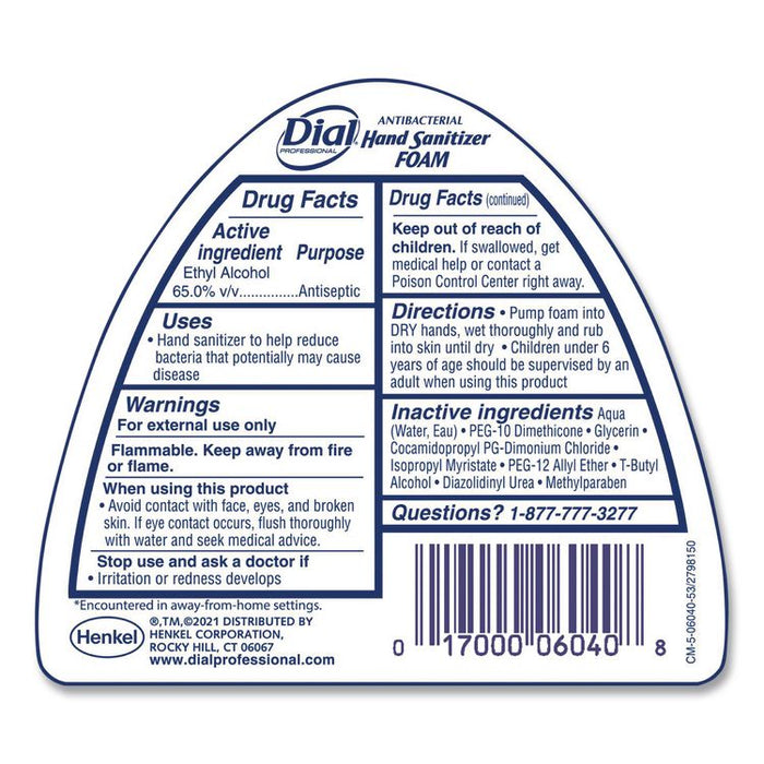 Antibacterial Foam Hand Sanitizer, 15.2 oz Pump Bottle, Fragrance-Free