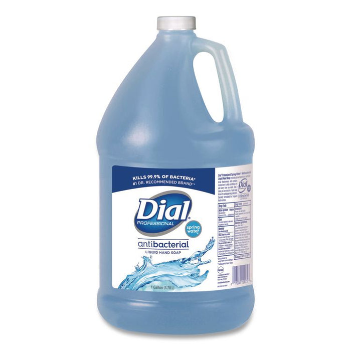 Antibacterial Liquid Hand Soap, Spring Water Scent, 1 gal, 4/Carton