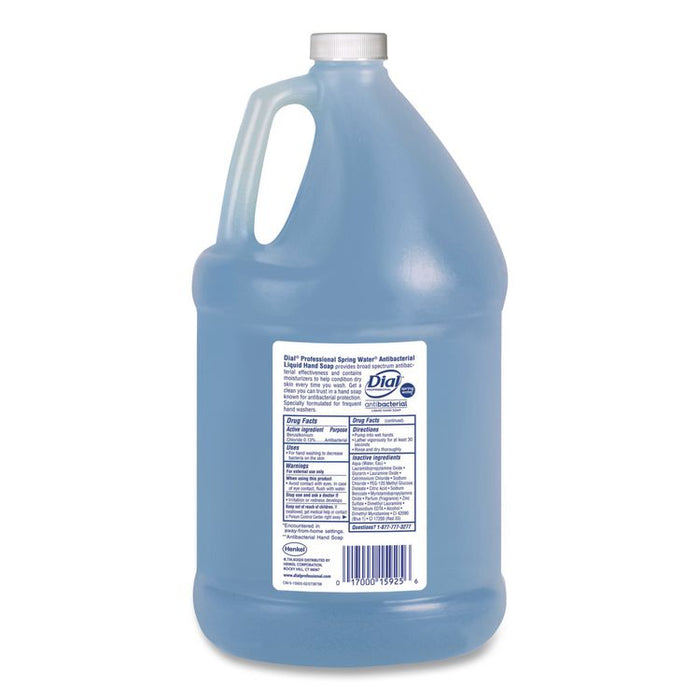 Antibacterial Liquid Hand Soap, Spring Water Scent, 1 gal, 4/Carton
