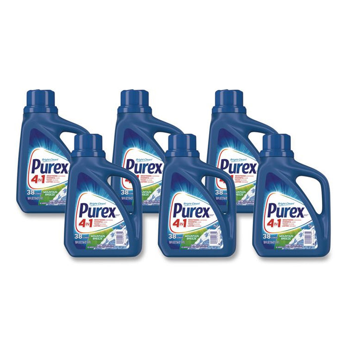 Liquid Laundry Detergent, Mountain Breeze Scent, 50 oz Bottle, 6/Carton