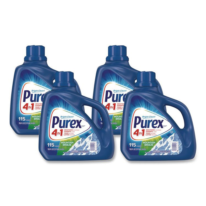 Liquid Laundry Detergent, Mountain Breeze Scent, 150 oz Bottle, 4/Carton