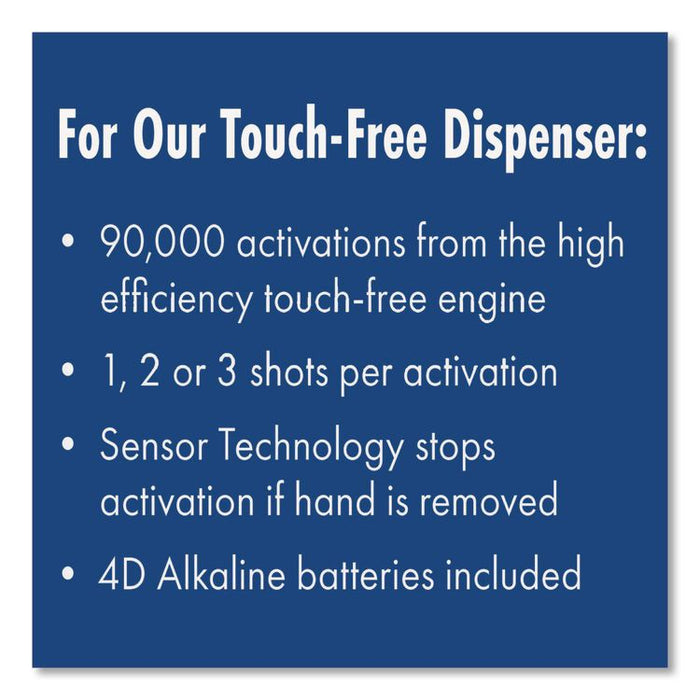 FIT Universal Touch Free Dispenser, 1 L, 4 x 5.4 x 11.2, Slate, 3/Carton