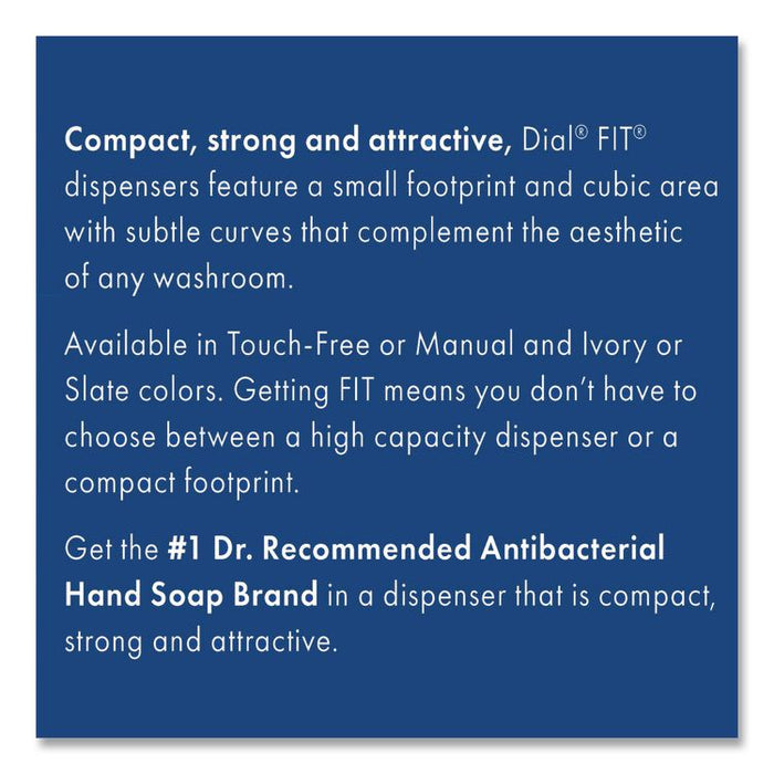 FIT Universal Touch Free Dispenser, 1 L, 4 x 5.4 x 11.2, Ivory, 3/Carton