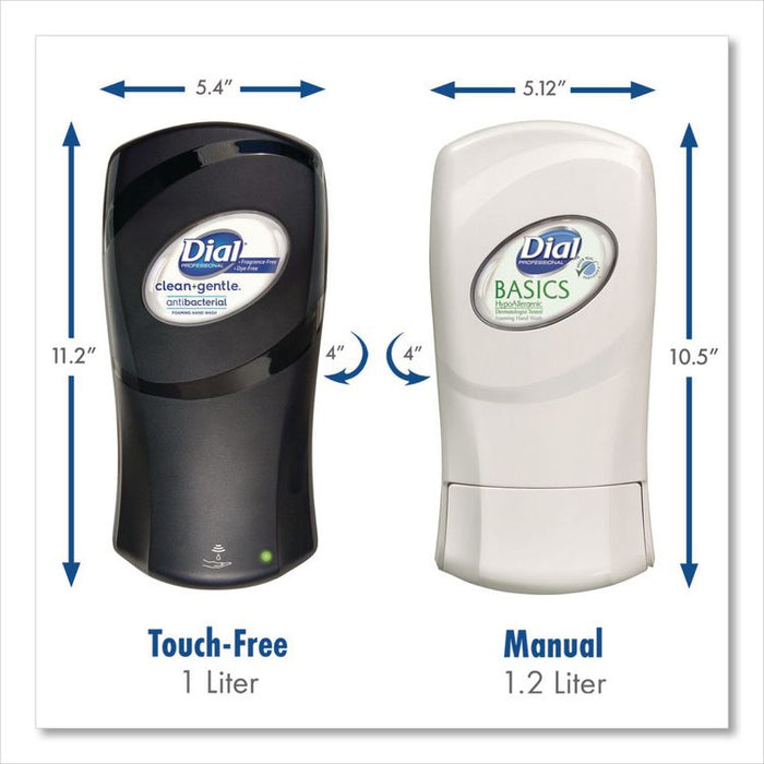 FIT Universal Manual Dispenser, 1.2 L, 4 x 5.13 x 10.5, Ivory, 3/Carton