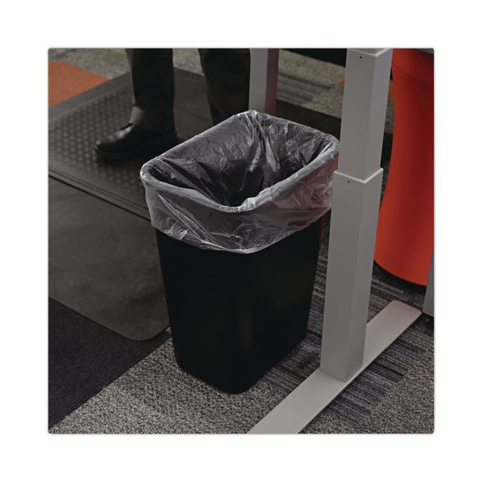 High-Density Can Liners, 30 gal, 8 mic, 30" x 36", Natural, Perforated Roll, 25 Bags/Roll, 20 Rolls/Carton