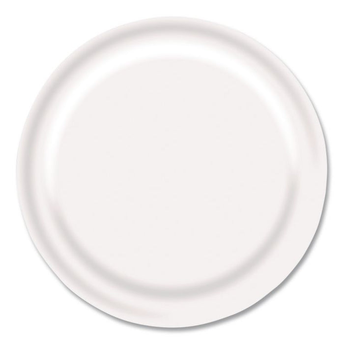 Paper Dinnerware, Plate, 9" dia, White, 1,000/Carton
