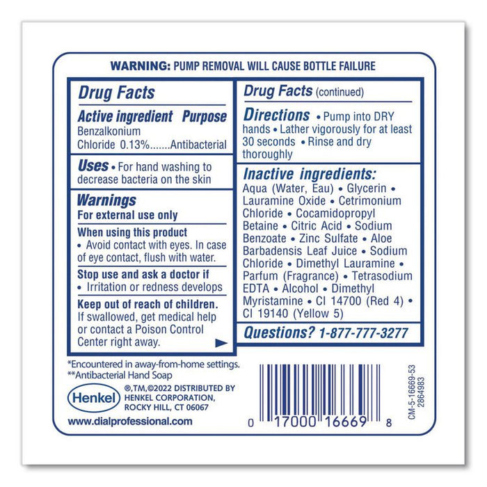 Antibacterial Foaming Hand Wash Refill for FIT Manual Dispenser, Original Scent, 1.2 L