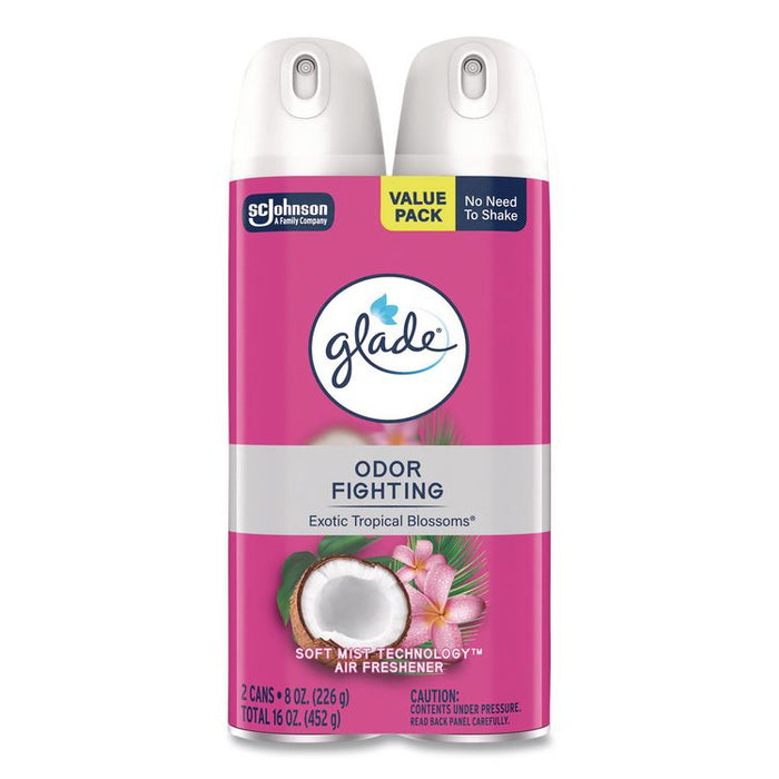 Air Freshener, Tropical Blossoms, 8.3 oz, 2/Pack, 3 Packs/Carton