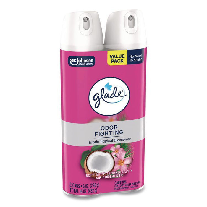 Air Freshener, Tropical Blossoms, 8.3 oz, 2/Pack, 3 Packs/Carton