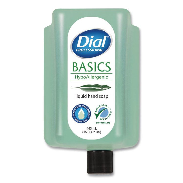 Basics MP Free Liquid Hand Soap Refill for Versa Dispenser, Unscented, 15 oz, 6/Carton