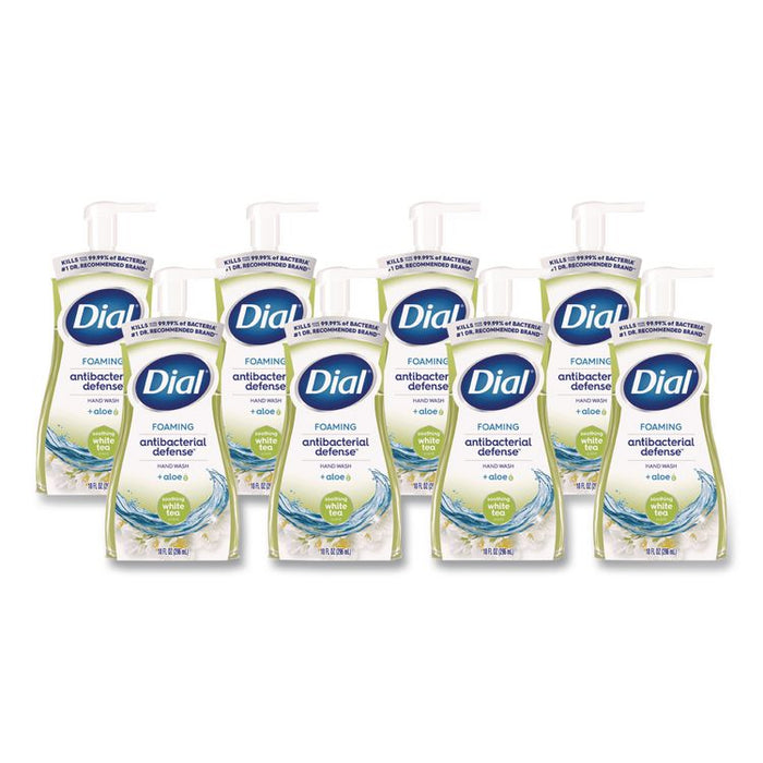 Antibacterial Foaming Hand Wash, Soothing White Tea Scent, 10 oz, 8/Carton