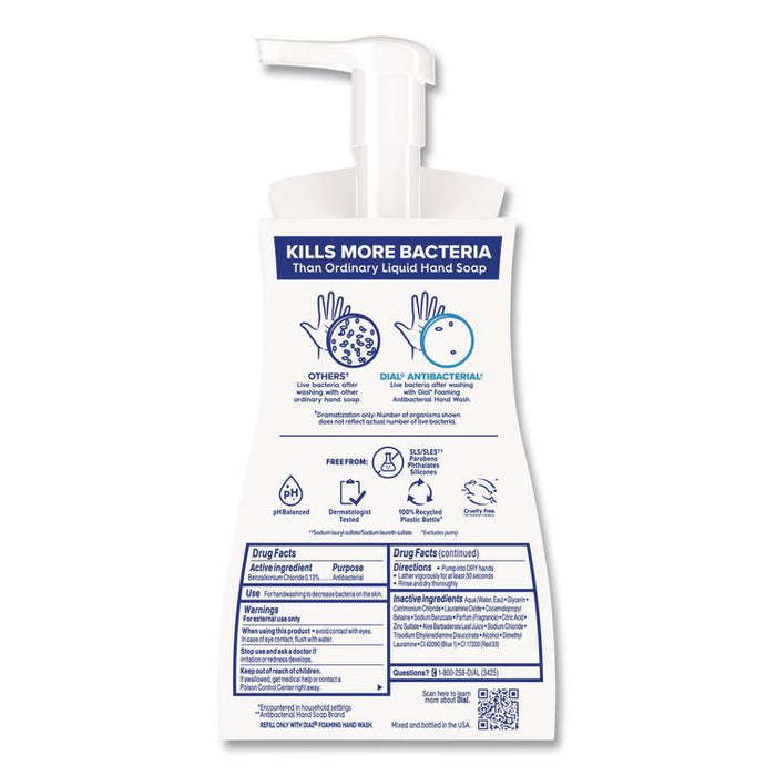 Antibacterial Foaming Hand Wash, Soothing White Tea Scent, 10 oz, 8/Carton