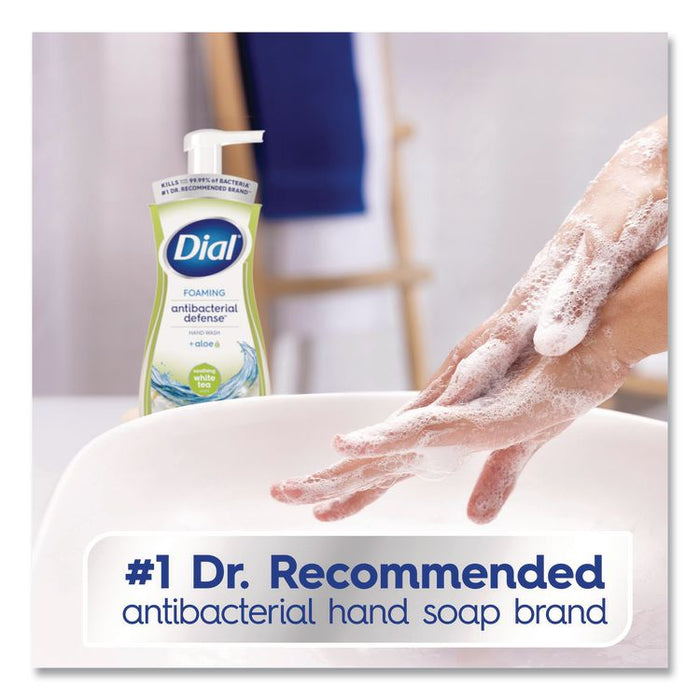 Antibacterial Foaming Hand Wash, Soothing White Tea Scent, 10 oz, 8/Carton