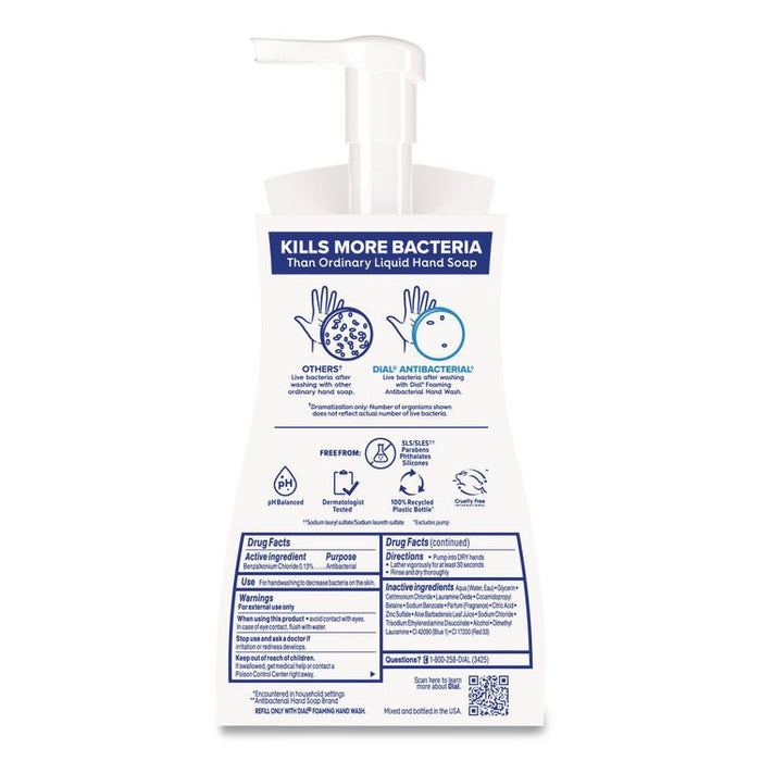 Antibacterial Foaming Hand Wash, Spring Water Scent, 10 oz, 8/Carton