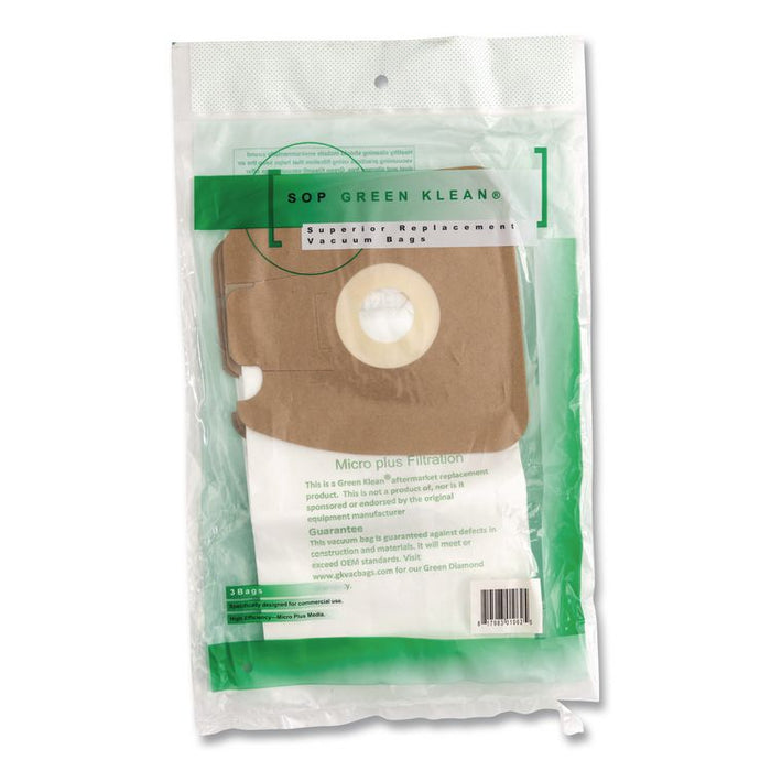 GK-EurMM Replacement Bag, 3 Bags/Pack, 12 Packs/Carton