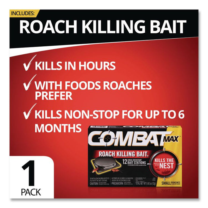 MAX Small Roach Quick Kill Formula, 0.43 oz, 12/Pack, 12 Packs/Carton