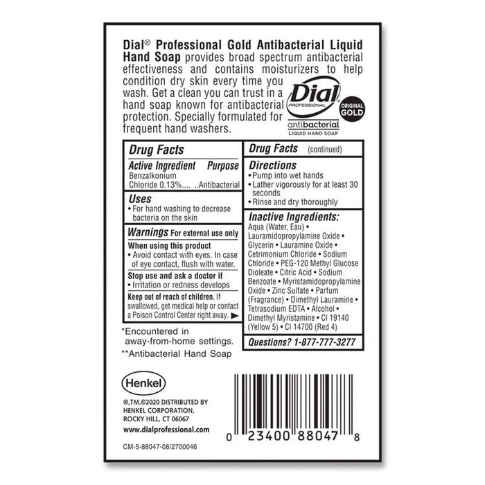 Gold Antibacterial Liquid Hand Soap, 1 gal