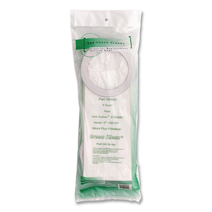 GK-Q-Vac Replacement Bag, 10 Bags/Pack, 10 Packs/Carton