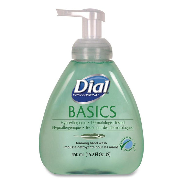 Basics Hypoallergenic Foaming Hand Wash, Honeysuckle Scent, 15.2 oz, 4/Carton