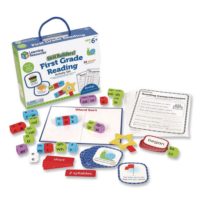 Skill Builders! First Grade Reading Activity Set, Grade 1, 88 Pieces