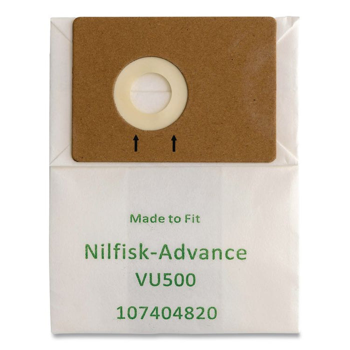 GK-VU500 Replacement Bag, 10 Bags/Pack, 10 Packs/Carton