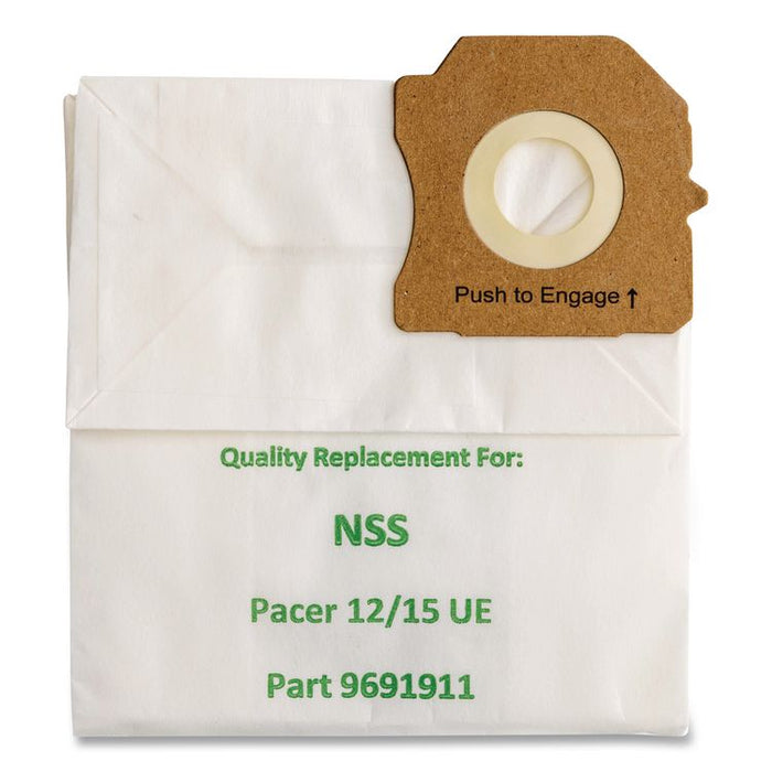 GK-P12/15UE Replacement Bag, 10 Bags/Pack, 10 Packs/Carton