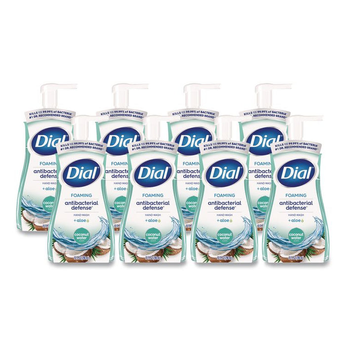 Antibacterial Foaming Hand Wash, Coconut Water Scent, 10 oz, 8/Carton