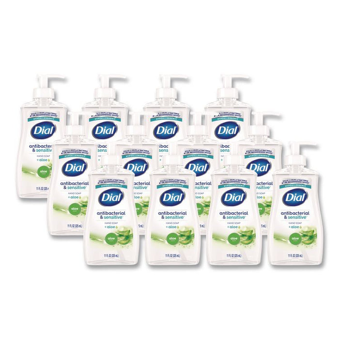 Antibacterial Liquid Hand Soap, Aloe Scent, 11 oz, 12/Carton
