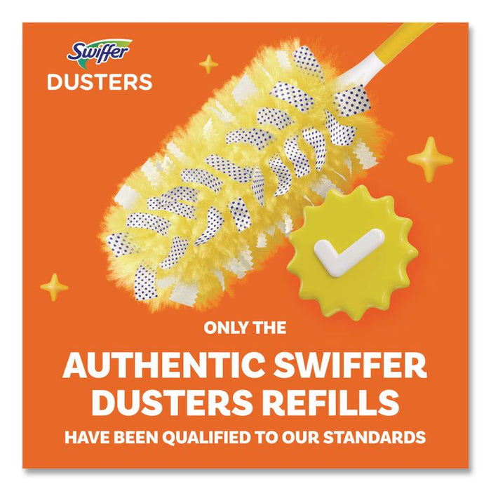 Heavy Duty Dusters Starter Kit, Handle Extends to 3 ft, 1 Handle with 12 Duster Refills