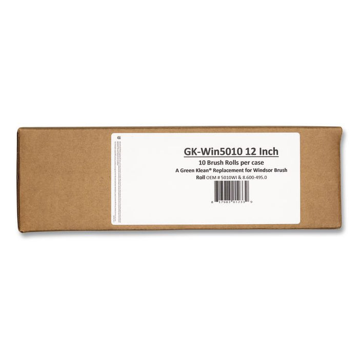 Gk-Win5010 12" Replacement Brush Roll, Tan/Black, 10/Carton