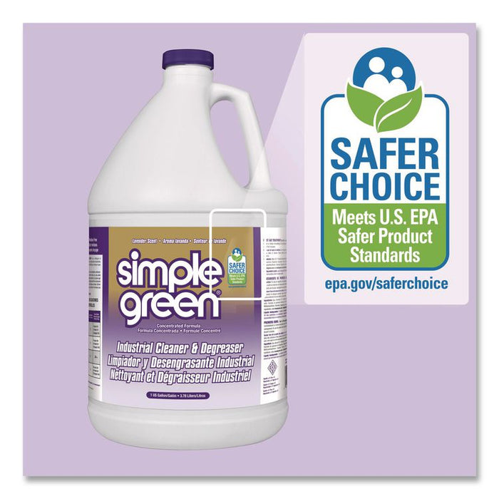 Industrial Cleaner and Degreaser, Lavender Scent, 1 gal Bottle,  6/Carton