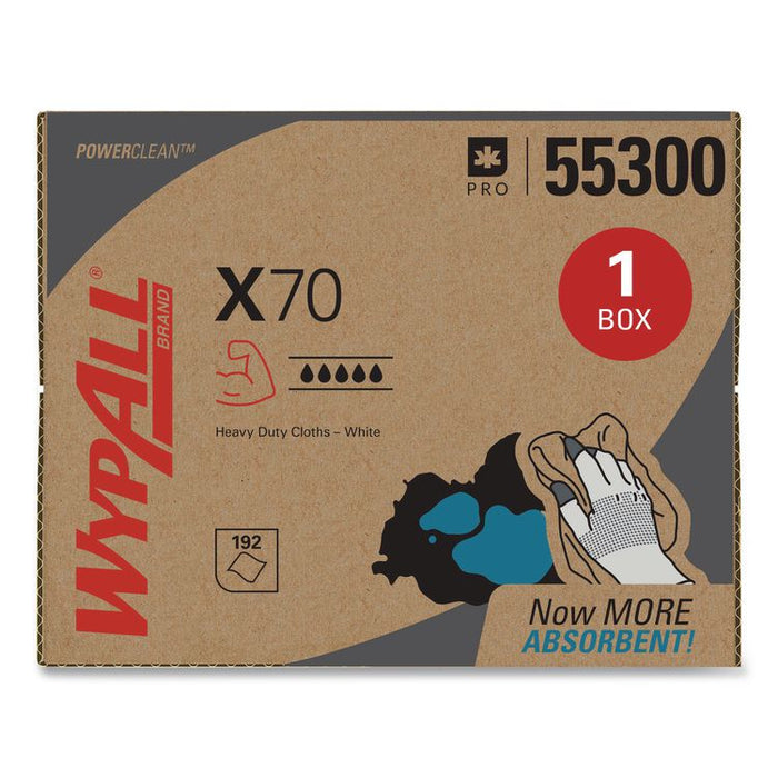 X70 Cloths, 12.5 x 16.8, White 192/Carton