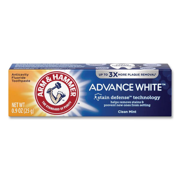 Advance White Toothpaste, Clean Mint, 0.9 oz Tube, 72/Carton
