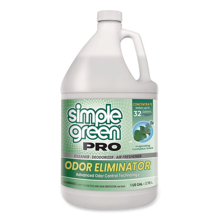 Pro Odor Eliminator, Eucalyptus Scent, 1 gal Bottle, 6/Carton