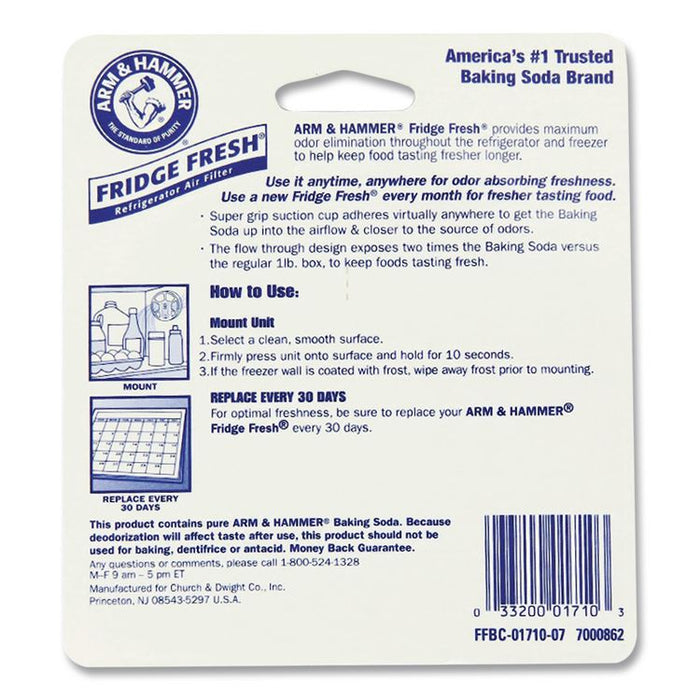 Fridge Fresh Baking Soda, Unscented, 5.5 oz, 8/Carton