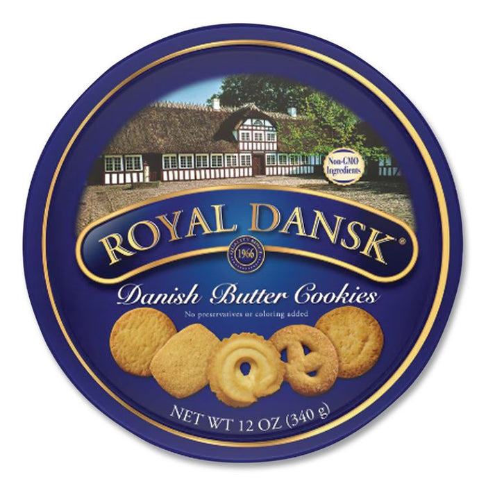 Cookies, Danish Butter, 12 oz Tin