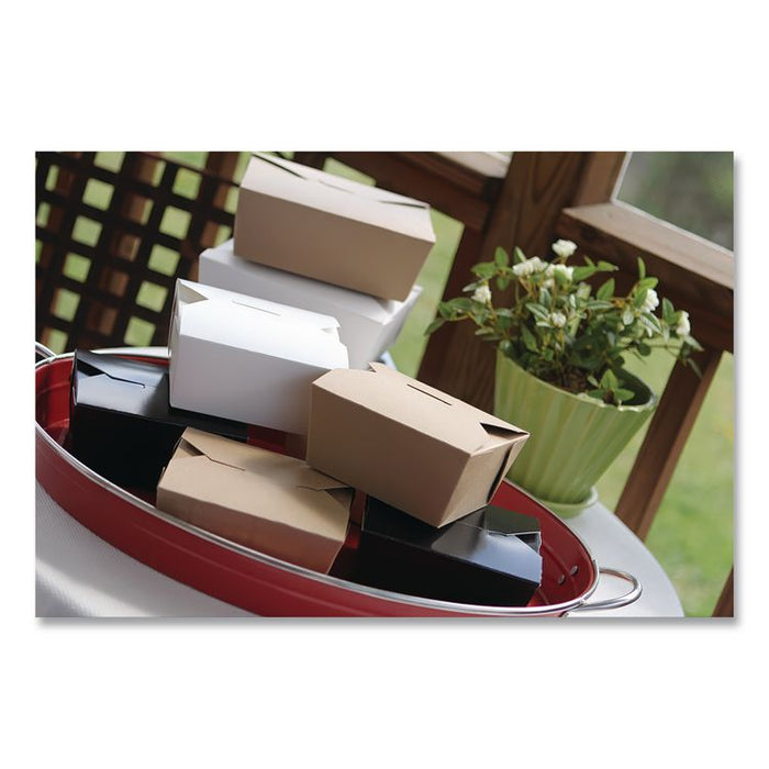 ChampPak Carryout Boxes, #3, 7.75 x 5.5 x 2.5, Brown, Paper, 200/Carton