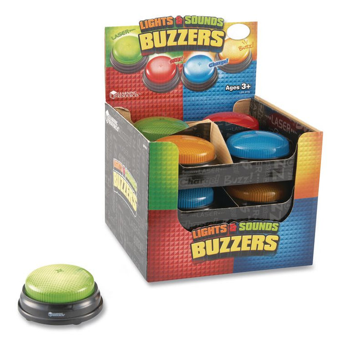 Lights and Sounds Buzzers, Ages 3 and Up, 12 Buzzers