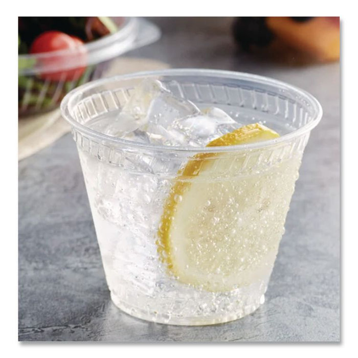 Greenware Cold Drink Cups, Old-Fashioned Cup, 9 oz, Sugarcane, Clear, 50/Sleeve, 20 Sleeves/Carton