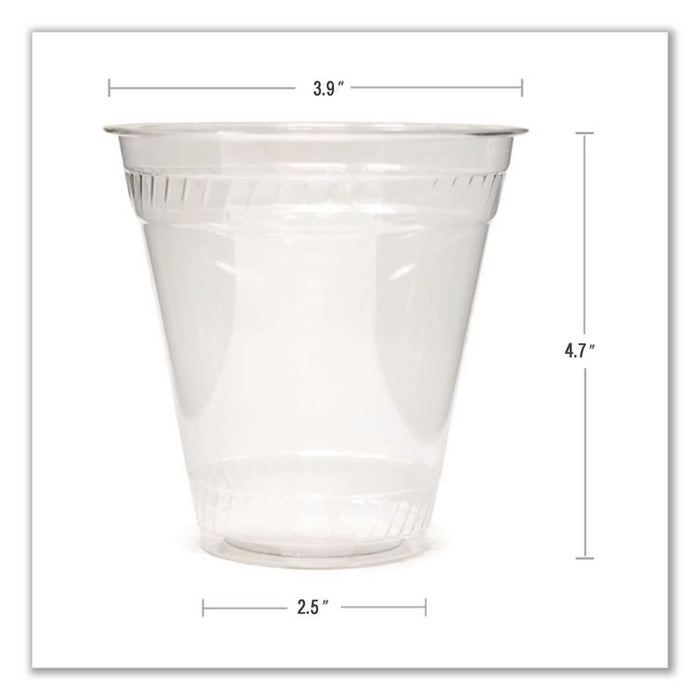 Greenware Cold Drink Cups, 16 oz, Sugarcane, Clear, 50/Sleeve, 20 Sleeves/Carton