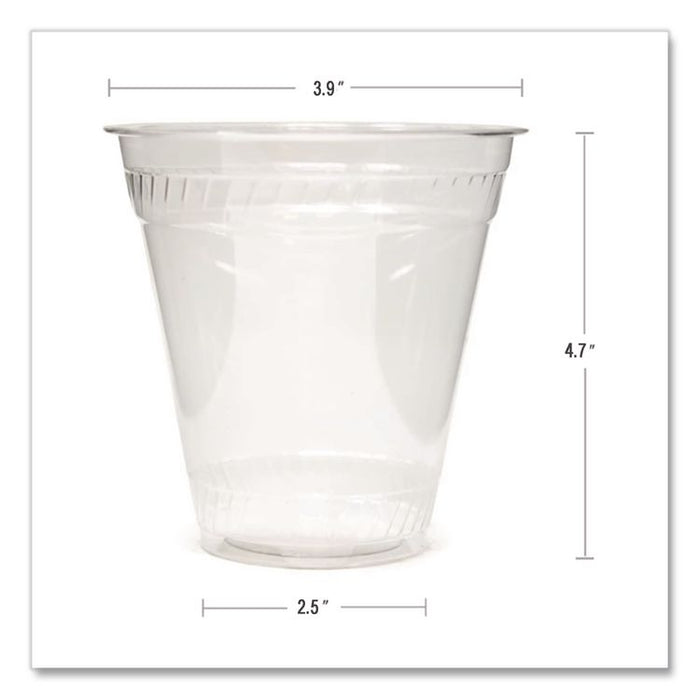 Kal-Clear PET Cold Drink Cups, 16 oz to 18 oz, Plastic, Clear, 50/Sleeve, 20 Sleeves/Carton