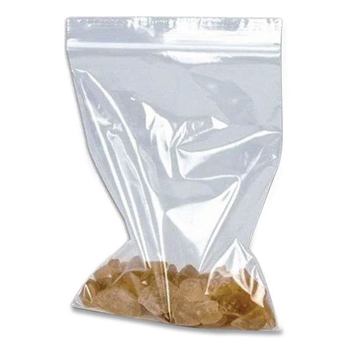 Plastic Zipper Bags, 32 oz, 7" x 8", Clear, 1,000 Bags/Box, 2 Boxes/Carton