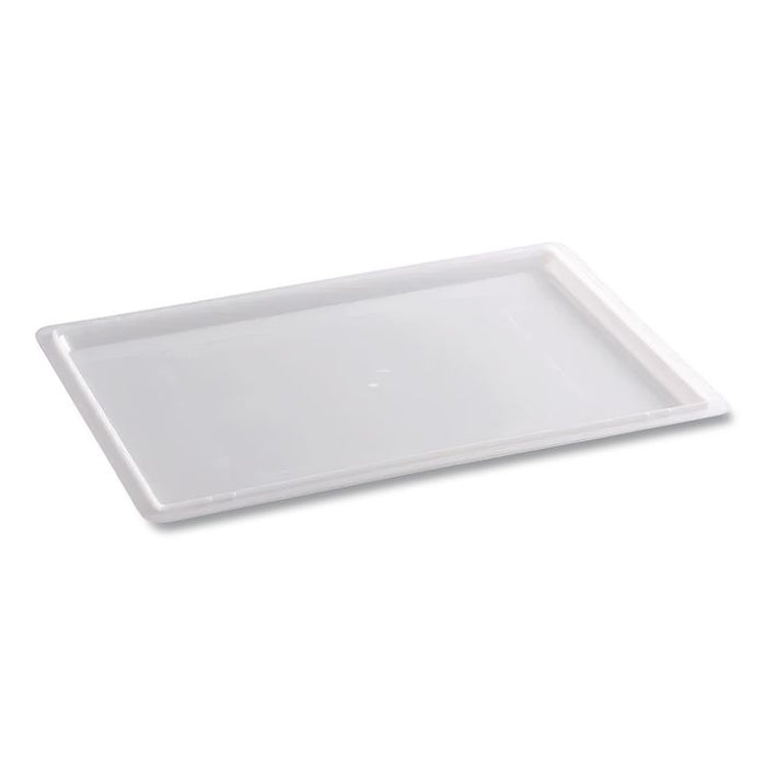 Food/Tote Box Lids, 26 x 18, White, Plastic