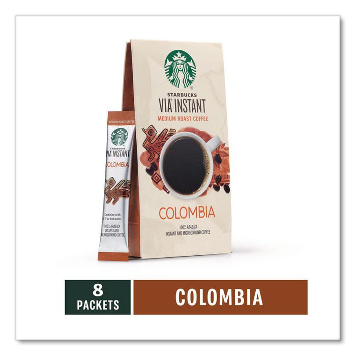 VIA Ready Brew Coffee, Colombia, 1.4 oz Packet, 8/Pack