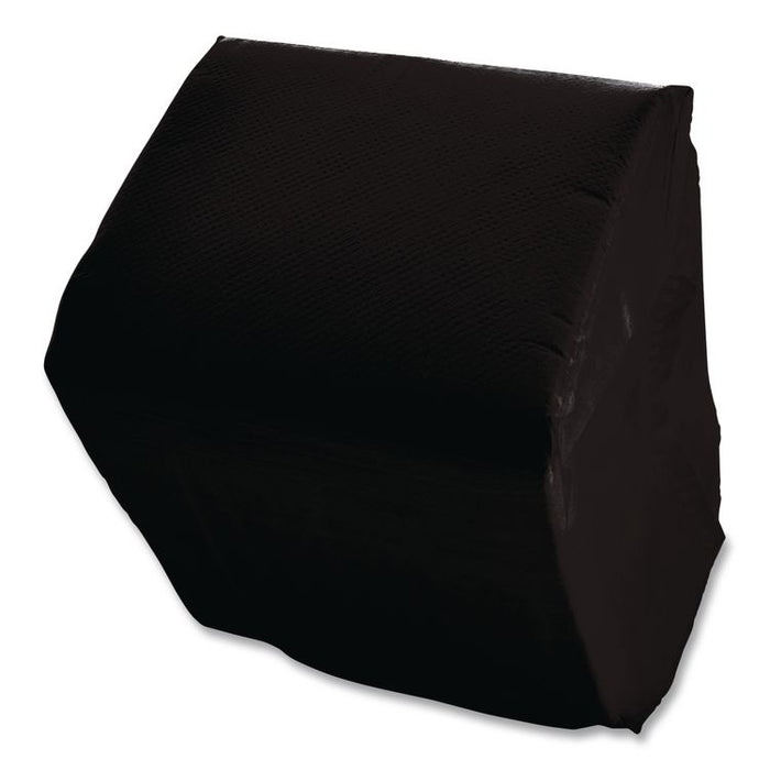Cocktail Napkins, 2-Ply, 9 x 9, Black, 2,000/Carton