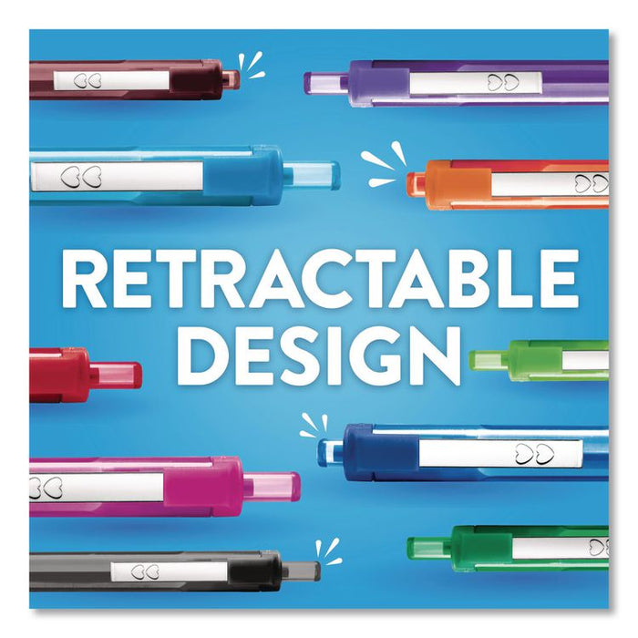InkJoy 300RT Ballpoint Pen, Retractable, Medium 1 mm, Assorted Ink and Barrel Colors, 8/Pack