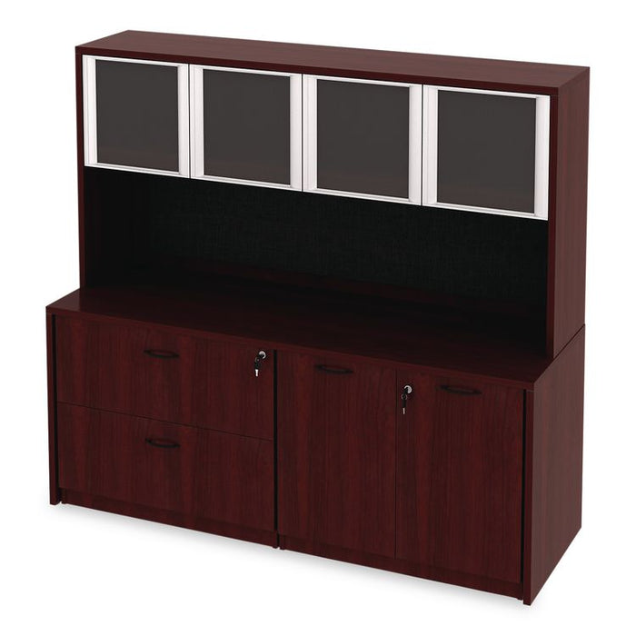 Alera Valencia Series Lateral File, 2 Legal/Letter-Size File Drawers, Mahogany, 34" x 22.75" x 29.5"